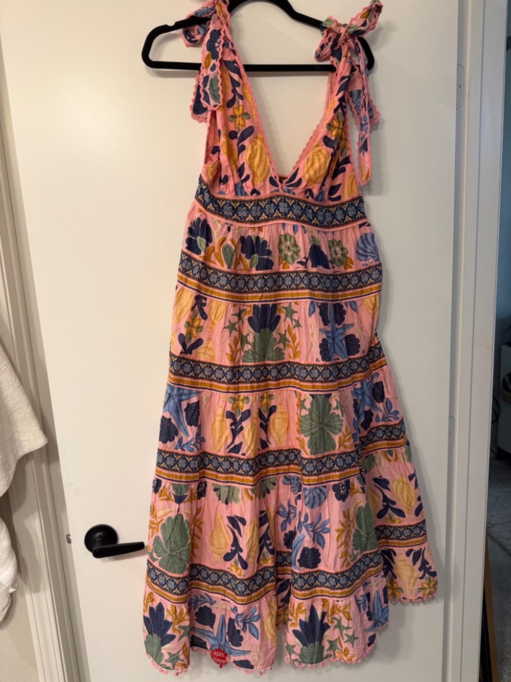 Farm Rio Floral Tie-Shoulder Sundress
